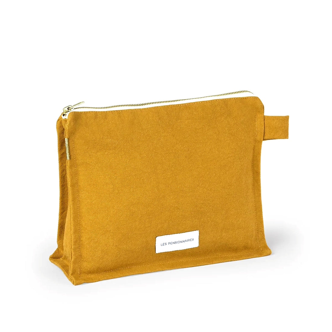 ORGANIC COTTON TOILETRY WASHBAG | SAFFRON YELLOW