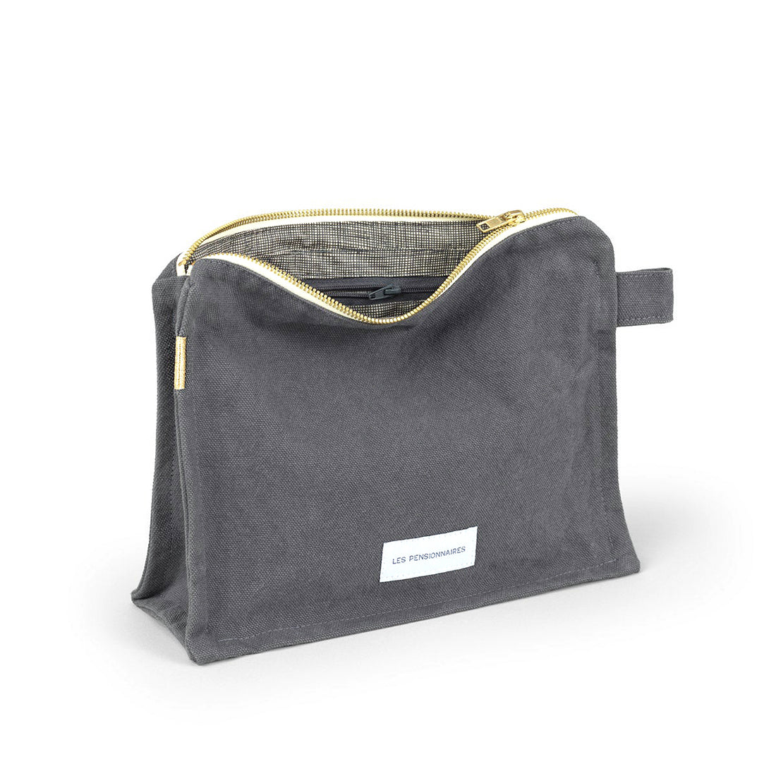 ORGANIC COTTON TOILETRY WASHBAG | SLATE GREY