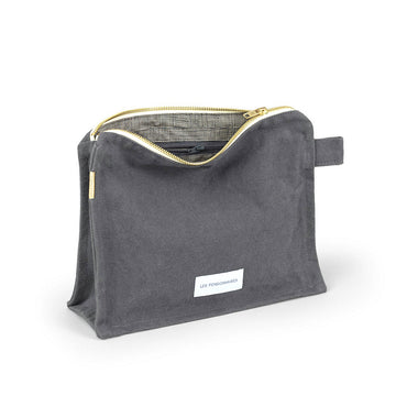 ORGANIC COTTON TOILETRY WASHBAG | SLATE GREY