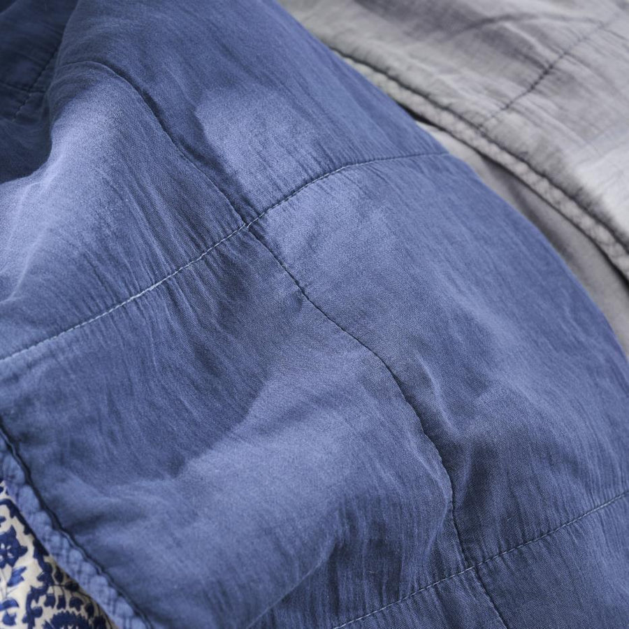 VINTAGE STYLE DOUBLE QUILT | INDIGO