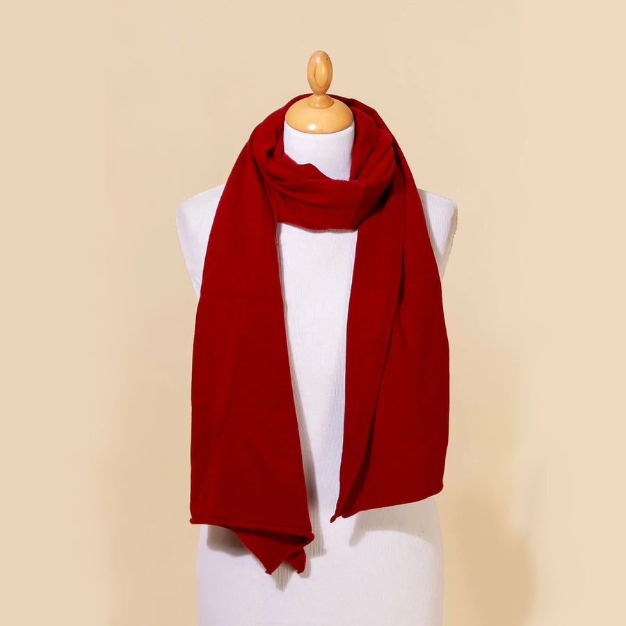 CASHMERE SCARF | BORDEAUX