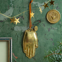 EMBOSSED ANTIQUE BRASS HAND