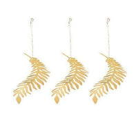 SET 3 TABWA BRASS LEAF DECORATIONS | PALM LEAF