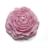 LARGE PEONY FLOWER SOY WAX CANDLE | PINK