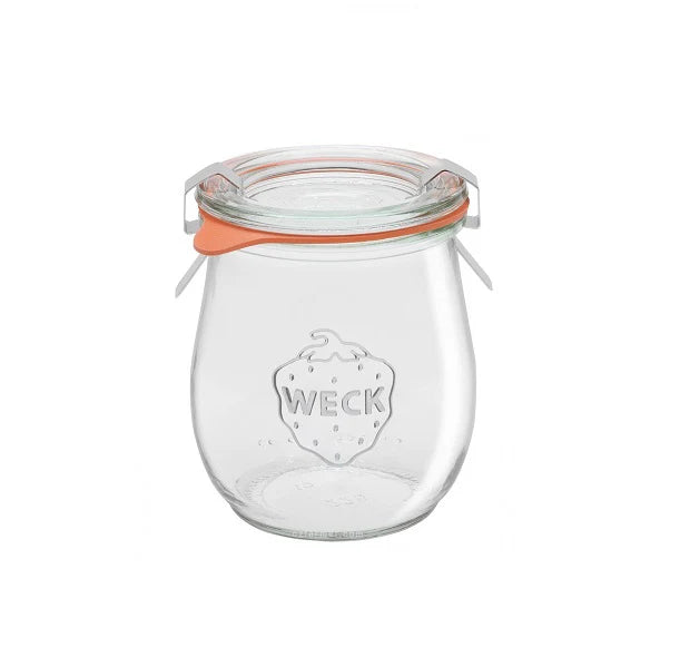 WECK GLASS STORAGE TULIP JAR 220ml