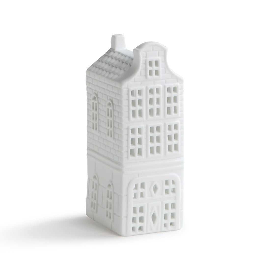 WHITE AMSTERDAM CANAL HOUSE TEALIGHT HOLDER | SHOP