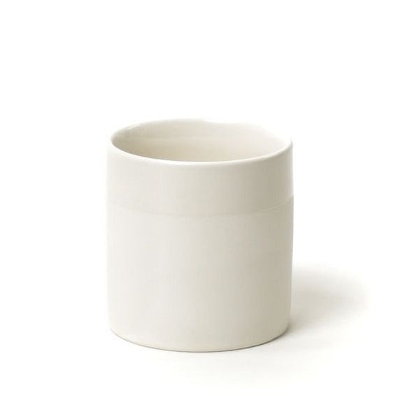 MATT & GLOSS GLAZED BEAKER | WHITE