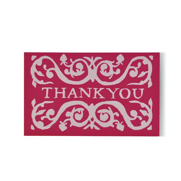 ARABESQUE THANK YOU GIFT CARDS | PACK 6