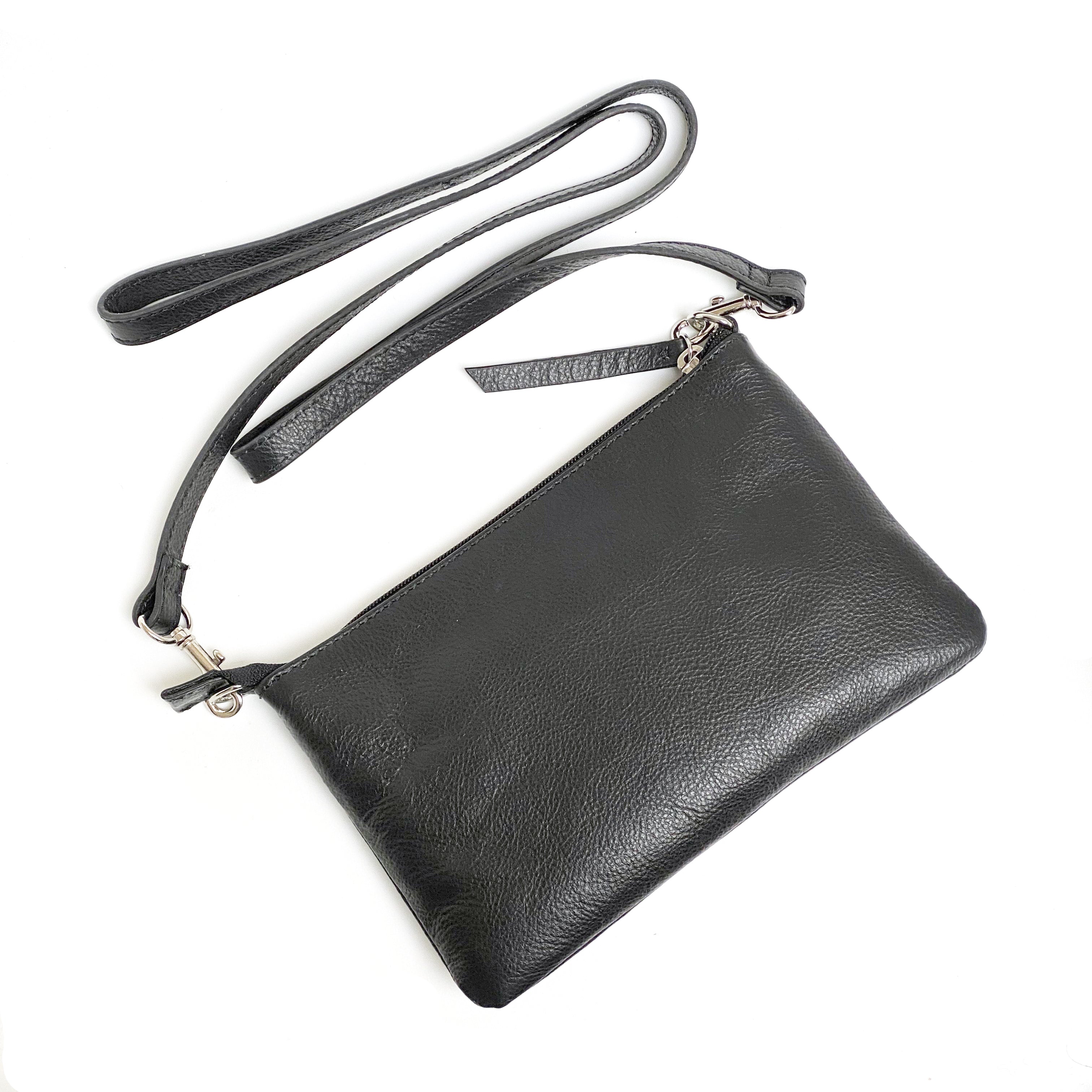 Small leather hot sale crossbody wallet