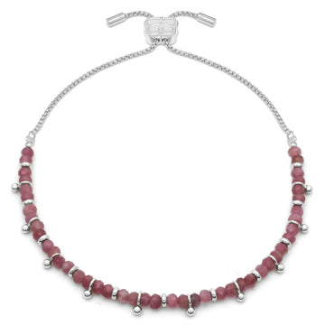 HARMONY PINK TOURMALINE SILVER BRACELET