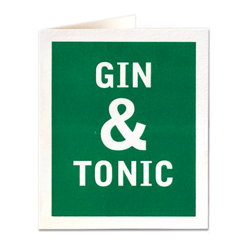 CARD | GIN & TONIC