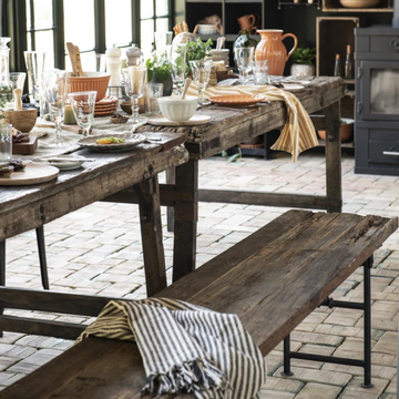 BENCH MADE FROM VINTAGE WOOD