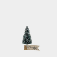 FROSTED GREEN BRUSH TREES | 4 SIZES