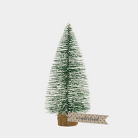 FROSTED GREEN BRUSH TREES | 4 SIZES