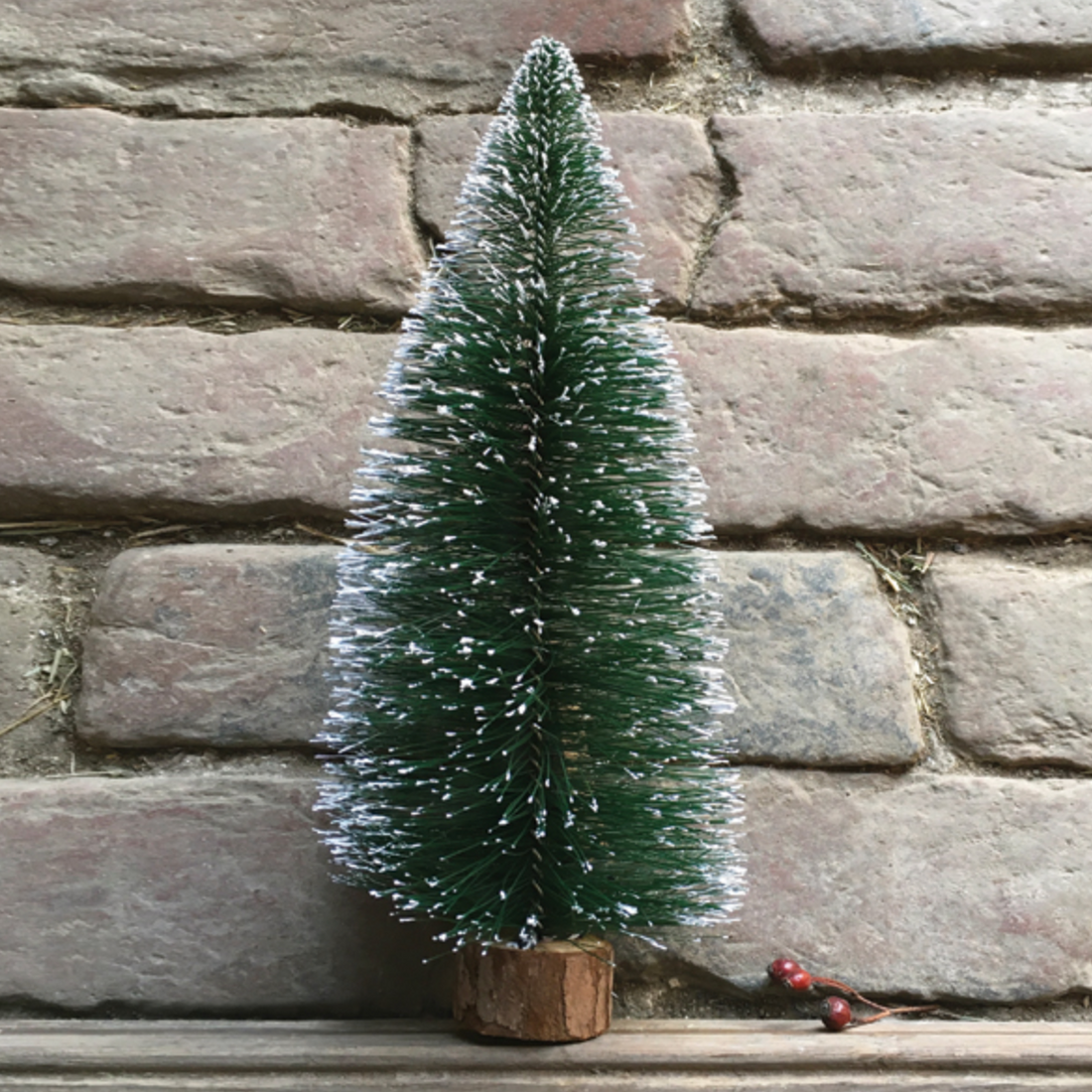 FROSTED GREEN BRUSH TREES | 4 SIZES