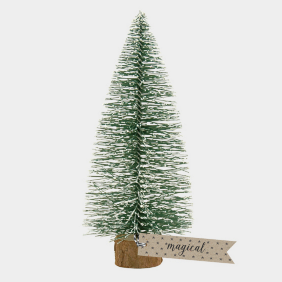 FROSTED GREEN BRUSH TREES | 4 SIZES