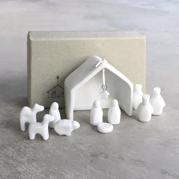 PORCELAIN NATIVITY SET