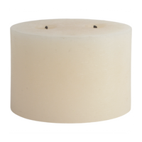 RUSTIC PILLAR 2 WICK CANDLE | IVORY