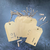 BROWN ADVENT ENVELOPES