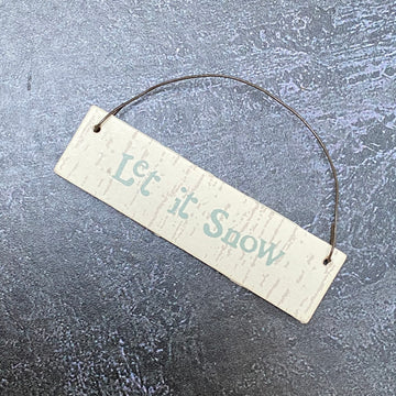 LET IT SNOW TAG