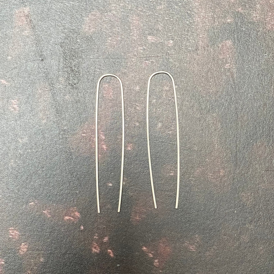 STERLING SILVER U EARRINGS