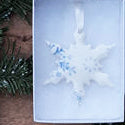 SNOWY BLUE SNOWFLAKE